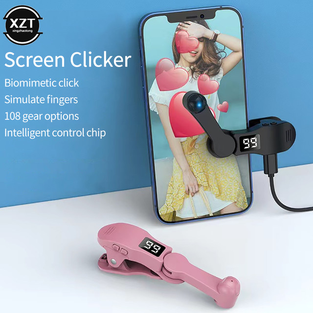 Tela Auto Clicker para Smart Phone, Vídeo Live Streaming Gadget